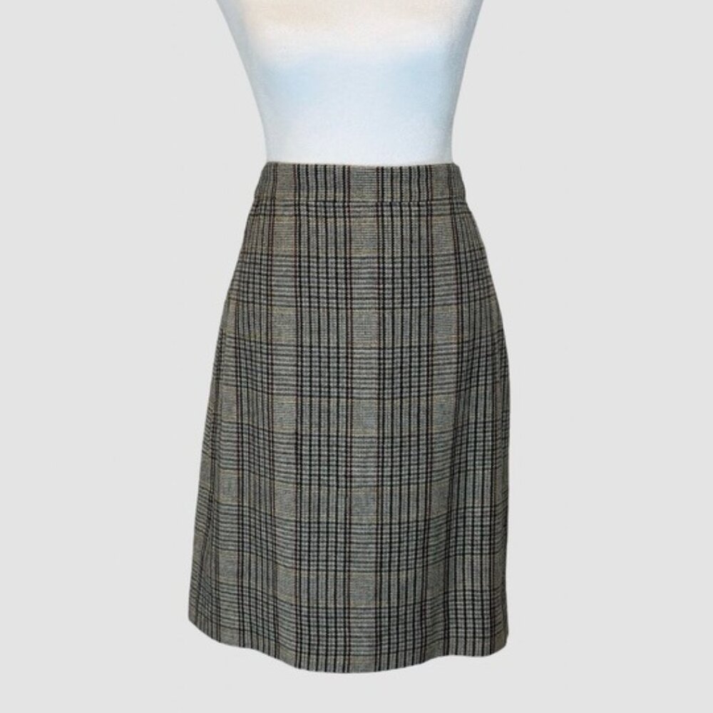Women's Tweed Pencil Skirt Wool Blend, Size 14